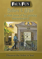 Before and After Faux painting techniques